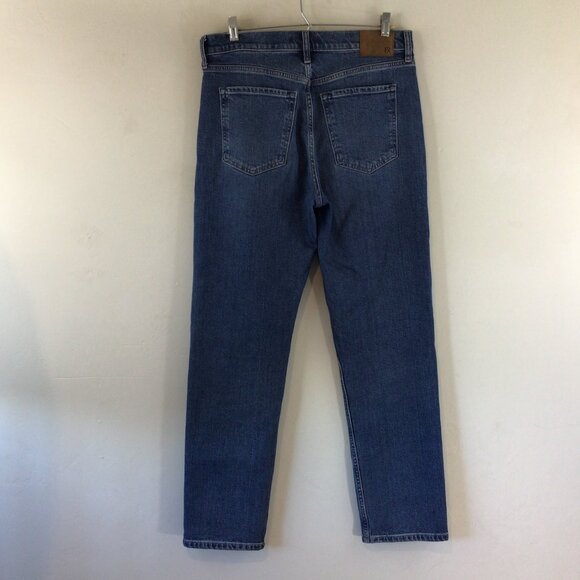 BR Banana Republic High Rise Straight Leg Washwell Button Fly Jeans - Picture 10 of 12